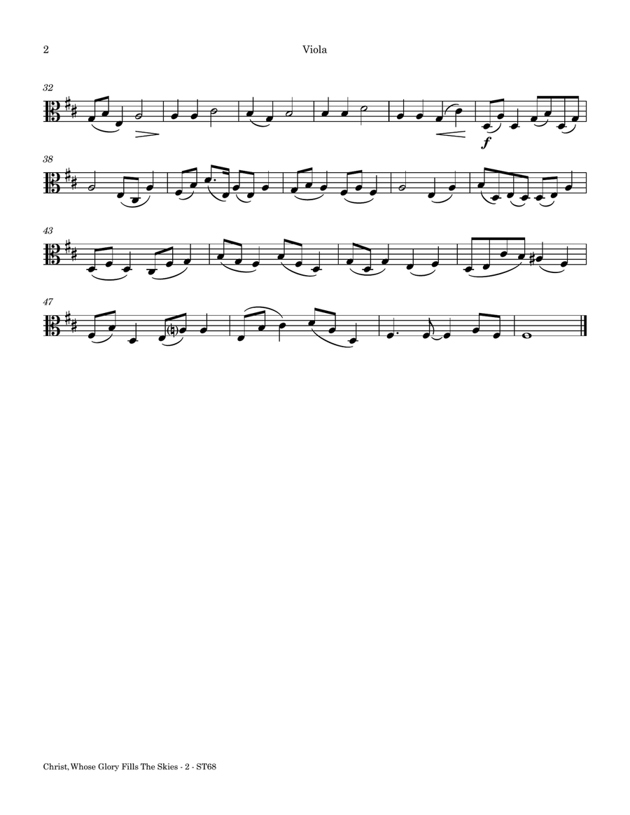 Christ, Whose Glory Fills The Skies String Quartet scores gallery preview page 2