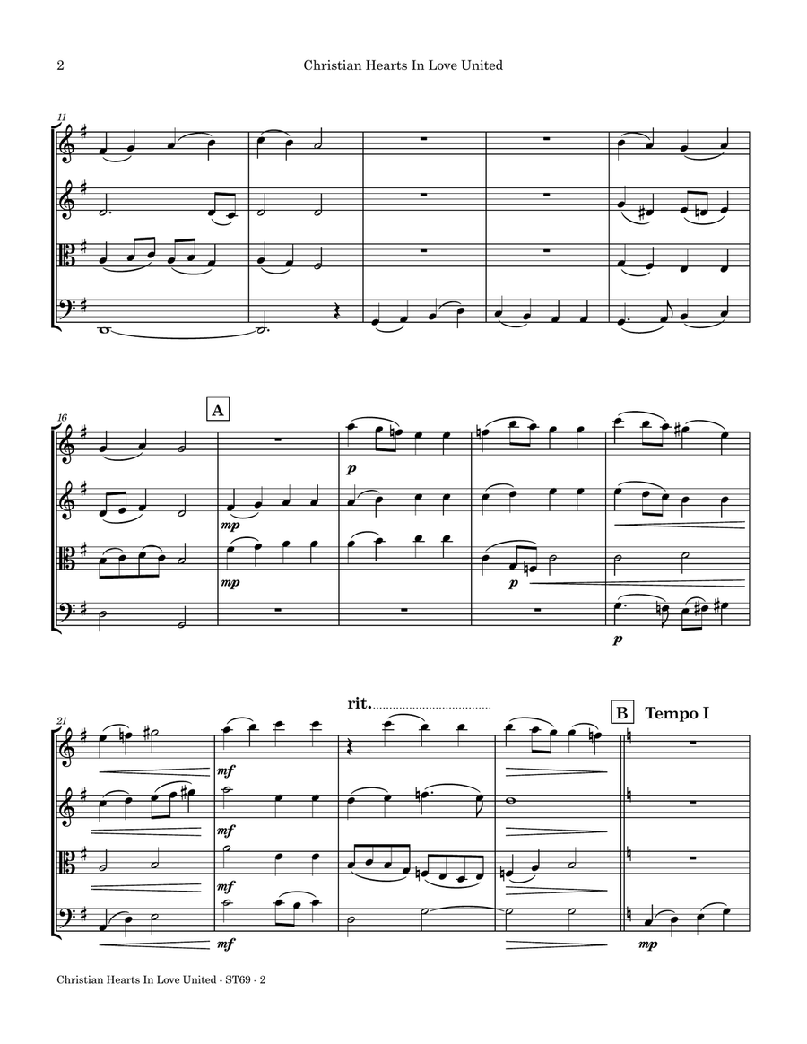 Christian Hearts, In Love United String Quartet scores gallery preview page 4