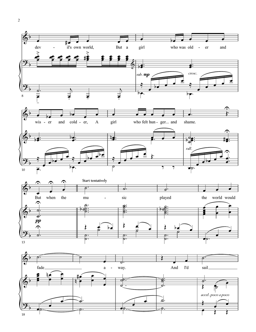 When The Music Played When The Music Played Piano, Vocal scores gallery preview page 2