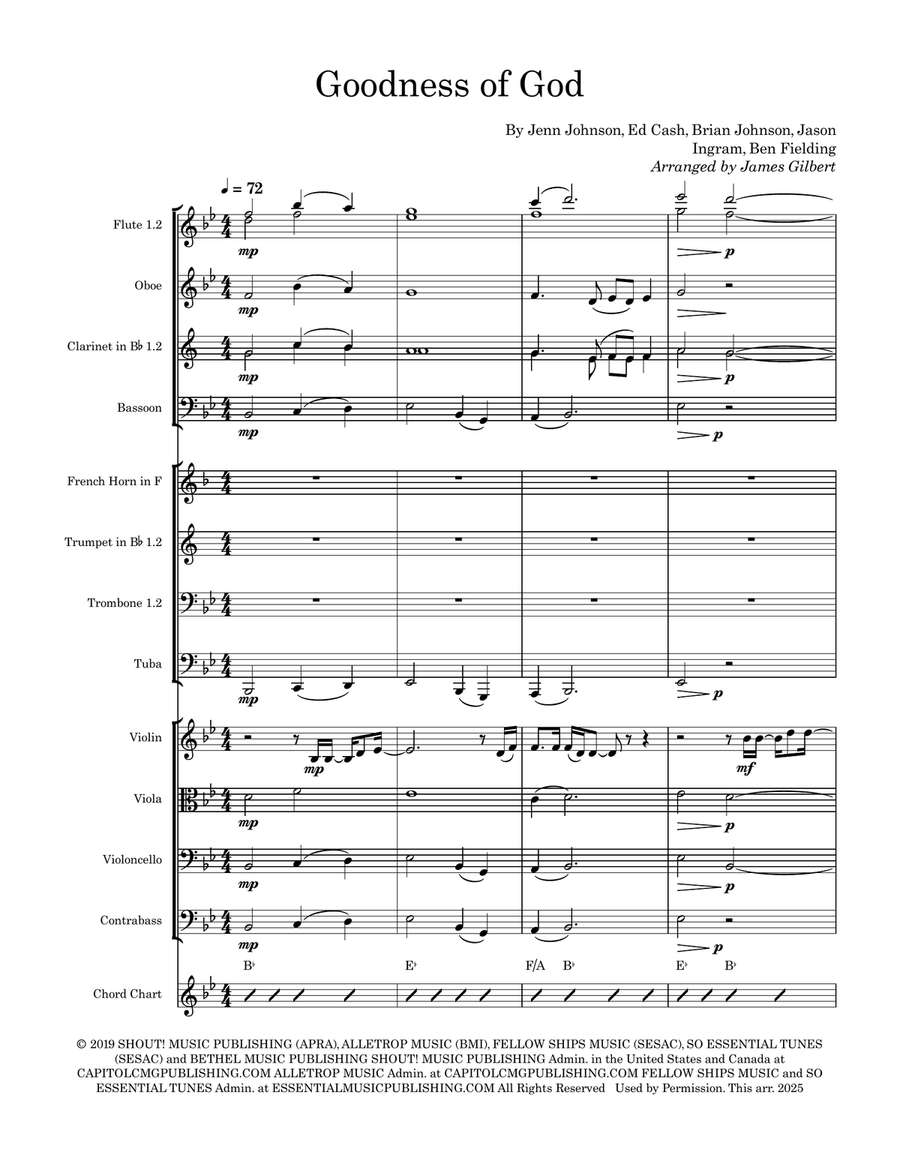 Goodness Of God Goodness Of God Full Orchestra scores gallery preview page 3