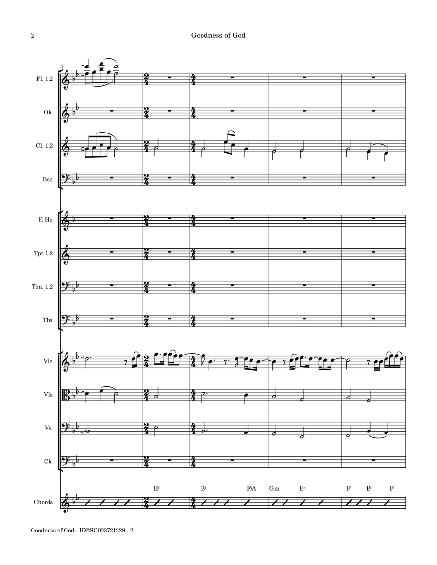 Goodness Of God Goodness Of God Full Orchestra scores gallery preview page 4