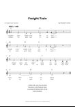 Freight Train (Key of C Major)