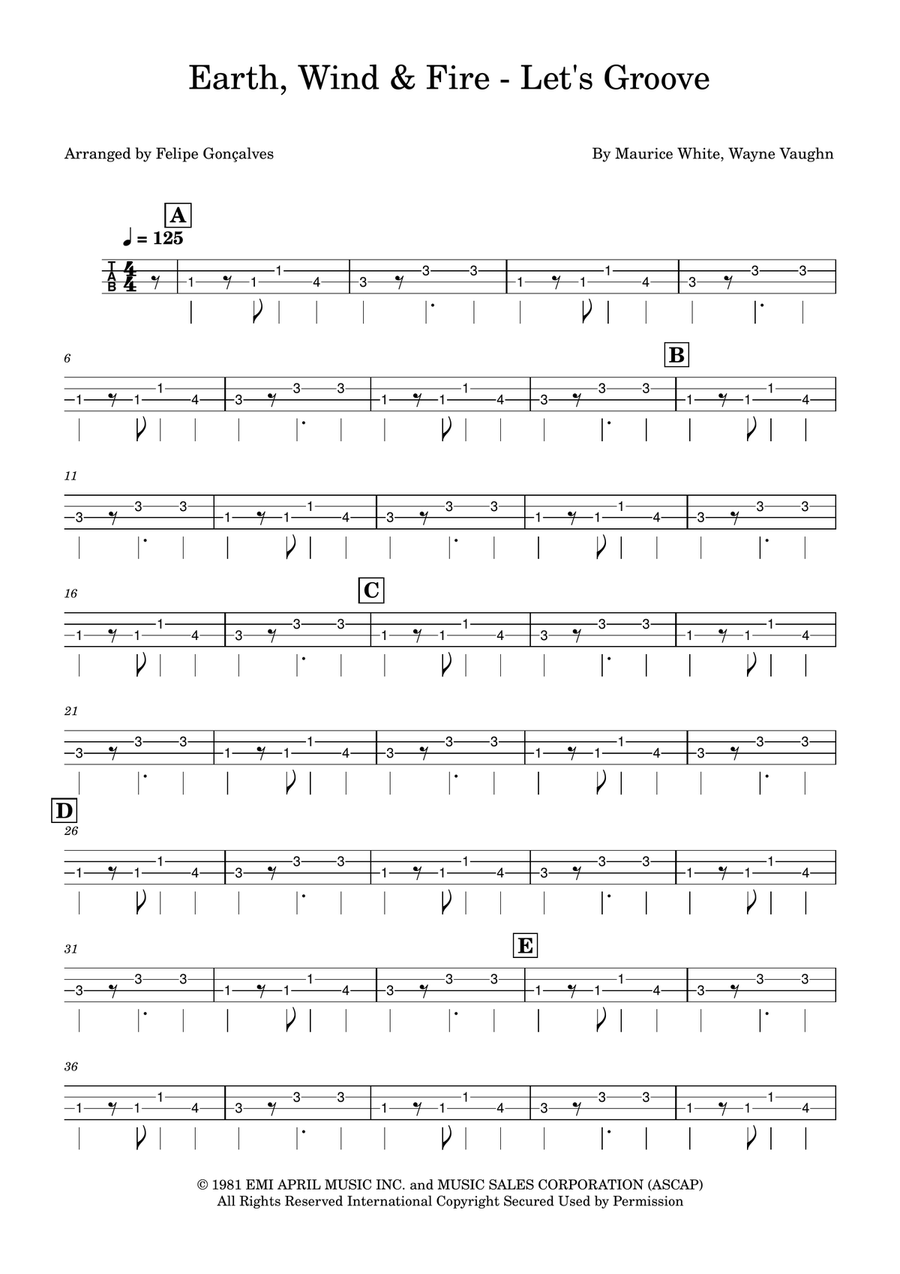 Let's Groove Let's Groove Acoustic Guitar scores gallery preview page 1