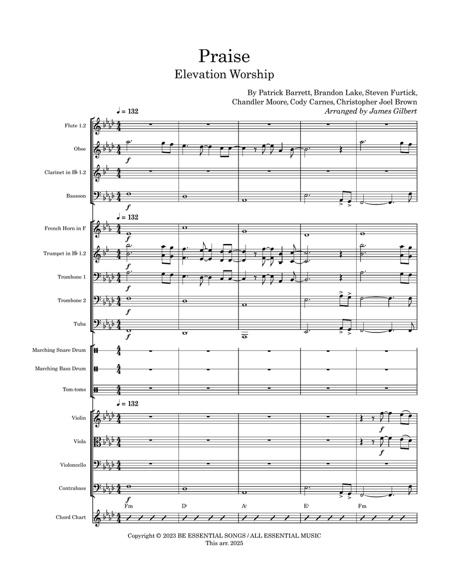 Praise Praise Full Orchestra scores gallery preview page 4