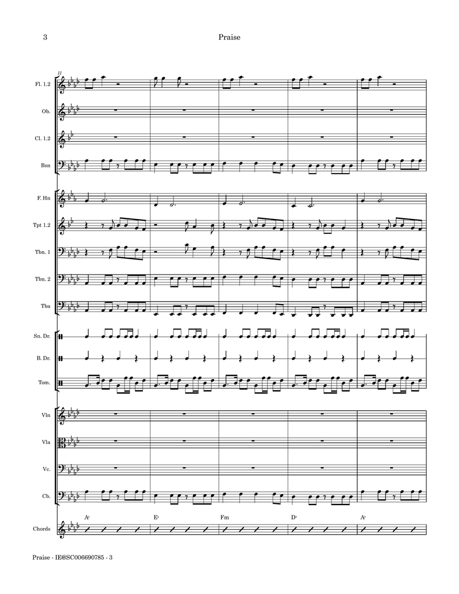 Praise Praise Full Orchestra scores gallery preview page 6