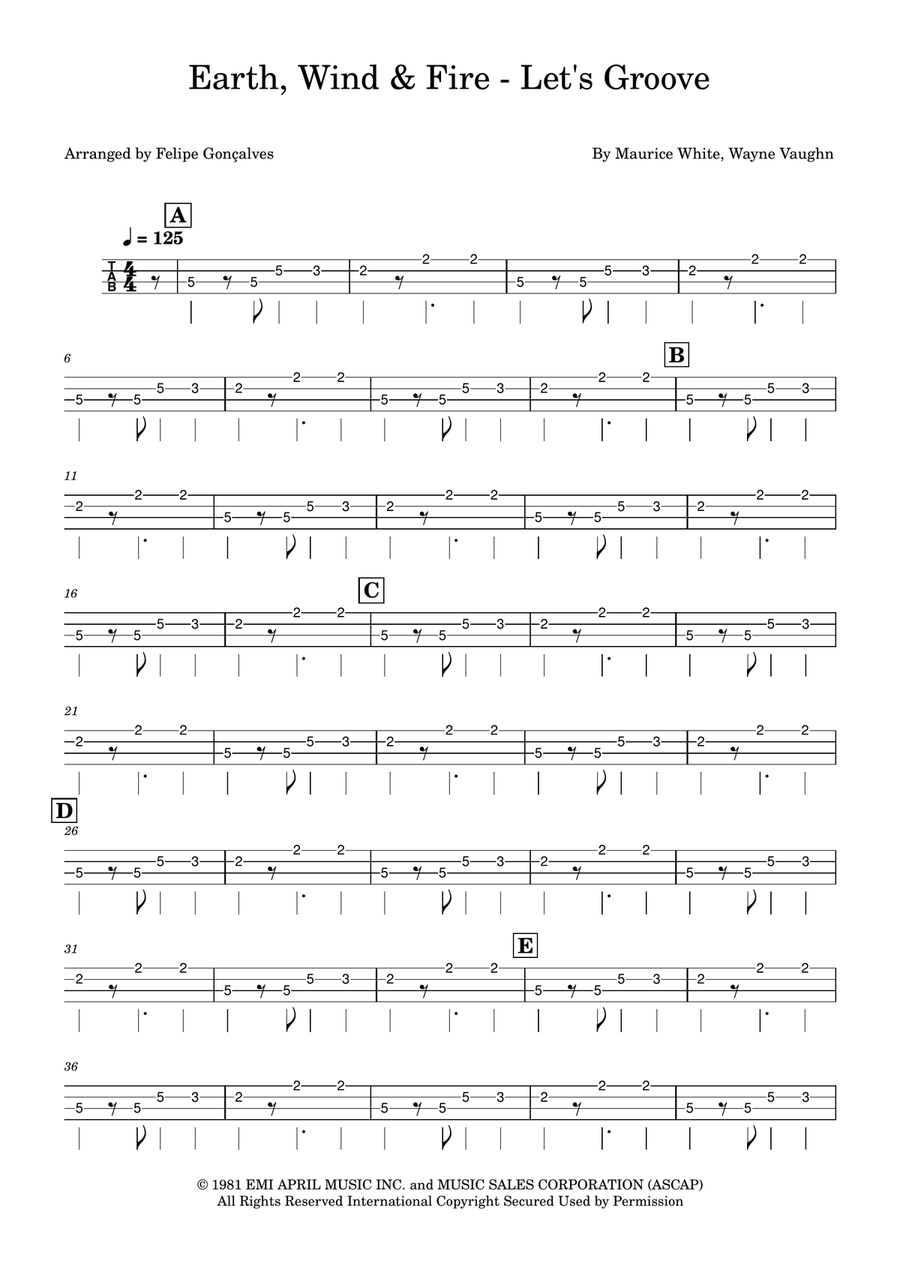 Let's Groove Let's Groove Acoustic Guitar scores gallery preview page 1