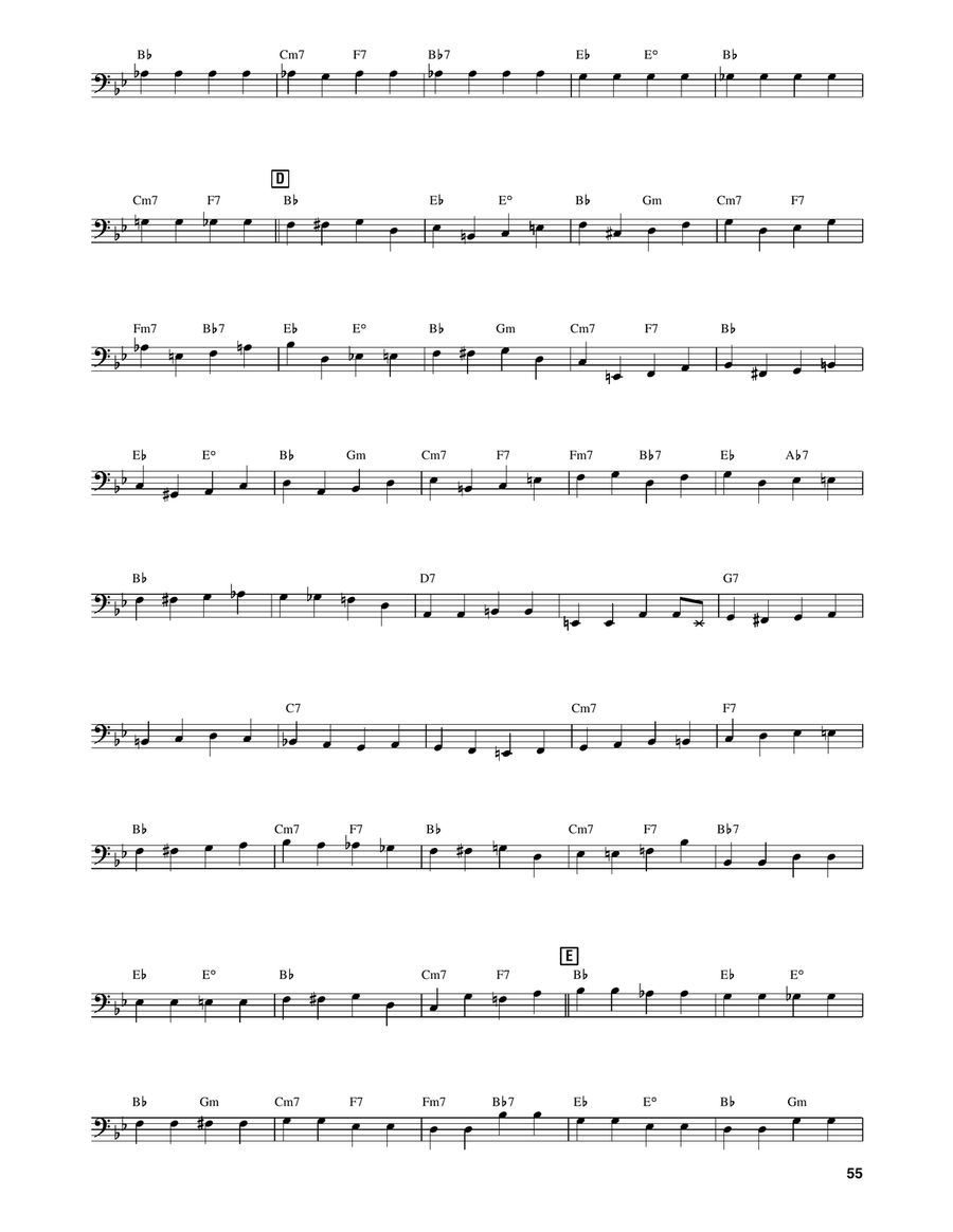 Moose The Mooche Moose The Mooche Bass Voice scores gallery preview page 3
