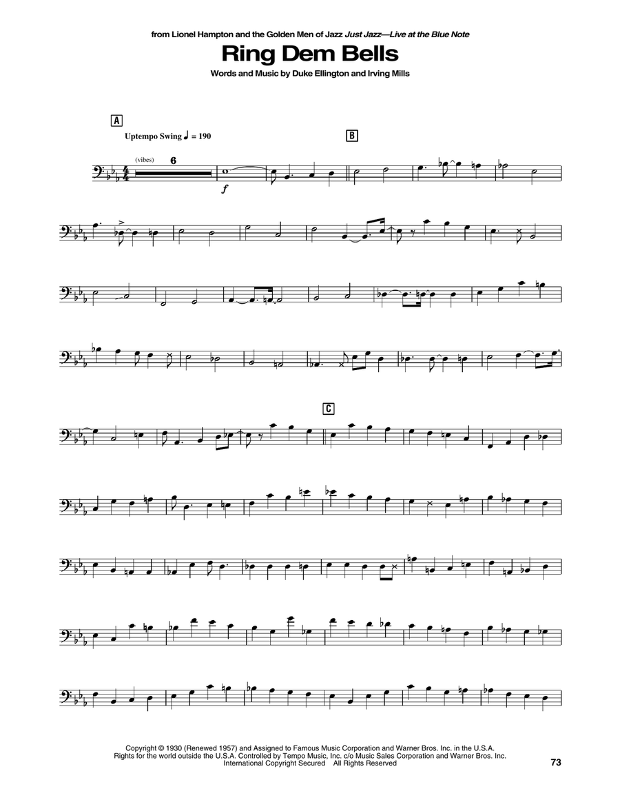 Ring Dem Bells Ring Dem Bells Bass Voice scores gallery preview page 1