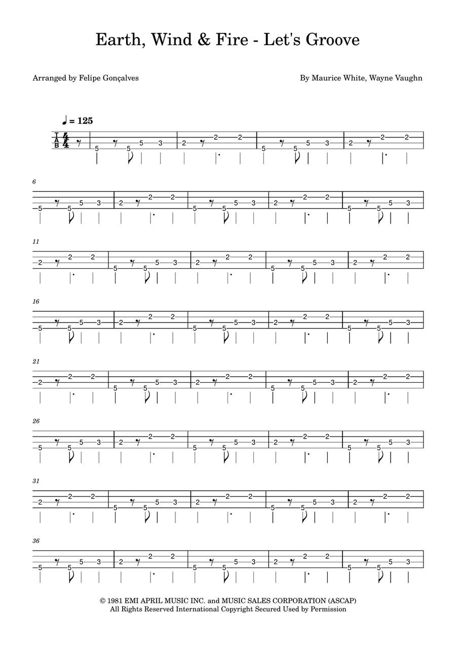 Let's Groove Let's Groove Acoustic Guitar scores gallery preview page 1