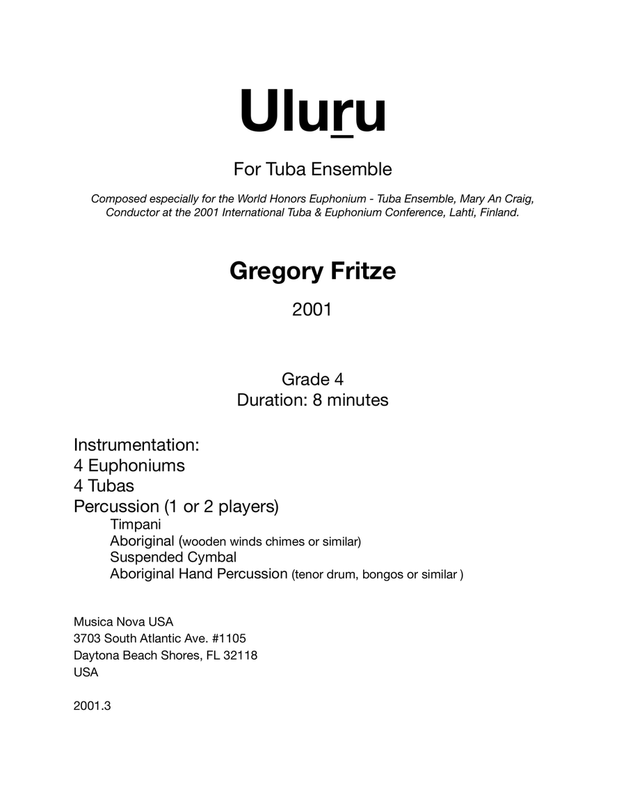 Uluru Chamber Music scores gallery preview page 3
