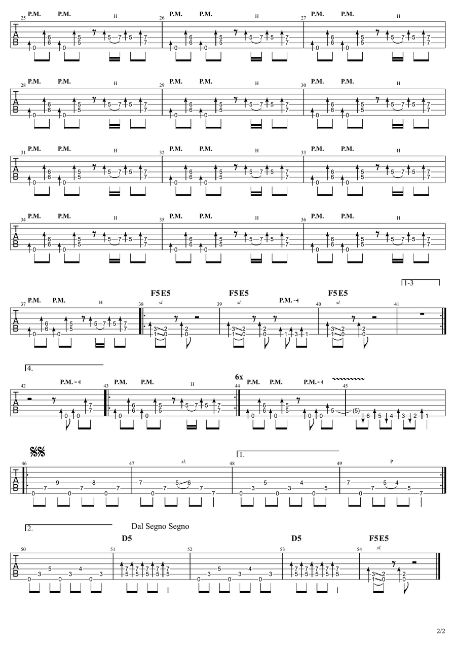 Symphony Of Destruction Symphony Of Destruction Acoustic Guitar scores gallery preview page 2