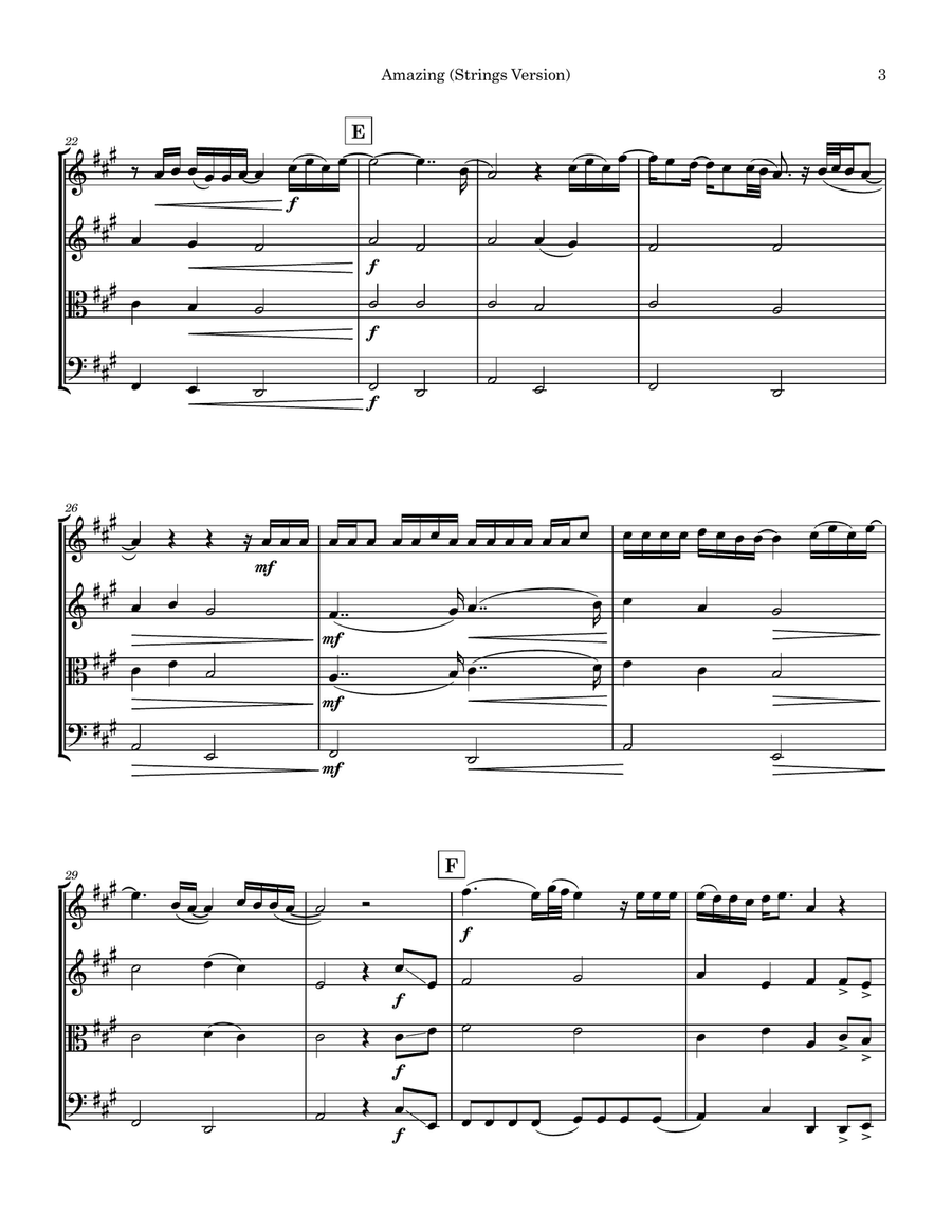 Amazing Amazing String Quartet scores gallery preview page 3