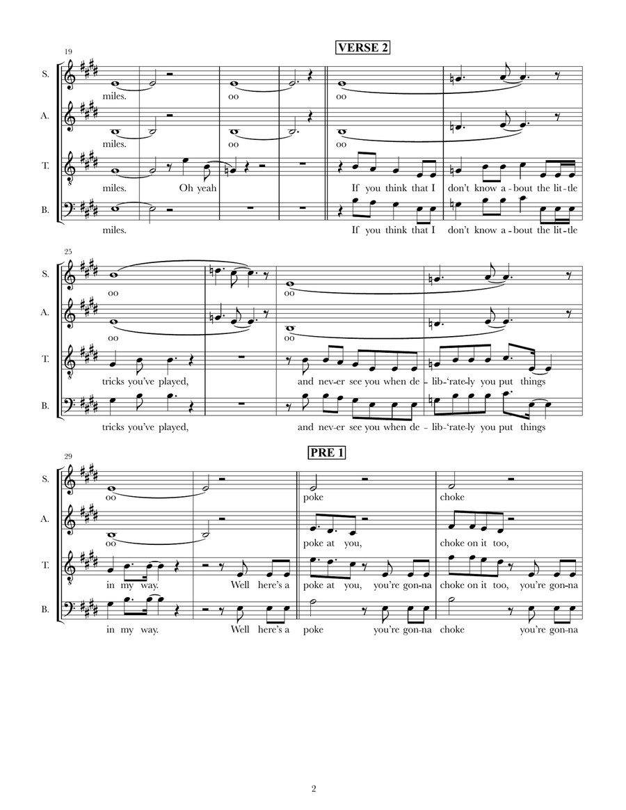 I Can See For Miles I Can See For Miles 4-Part scores gallery preview page 2