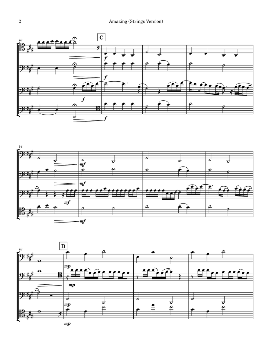 Amazing Amazing String Quartet scores gallery preview page 2