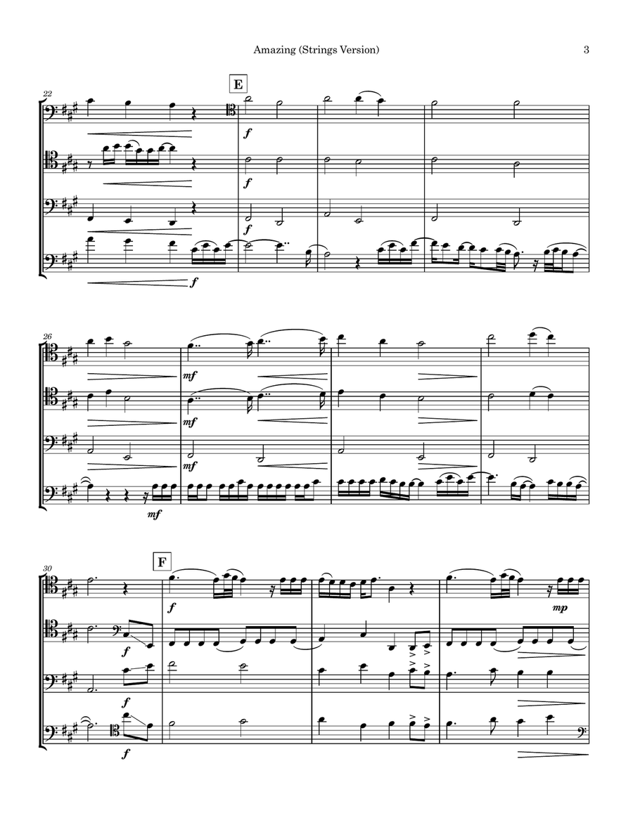 Amazing Amazing String Quartet scores gallery preview page 3