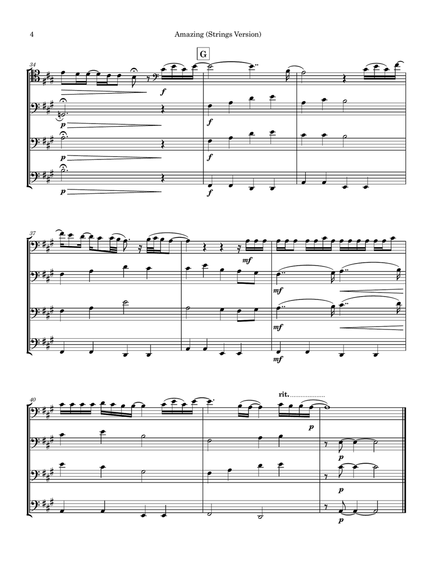 Amazing Amazing String Quartet scores gallery preview page 4