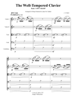 Bach: THe Well-Tempered Clavier I for String Orchestra - Score Only