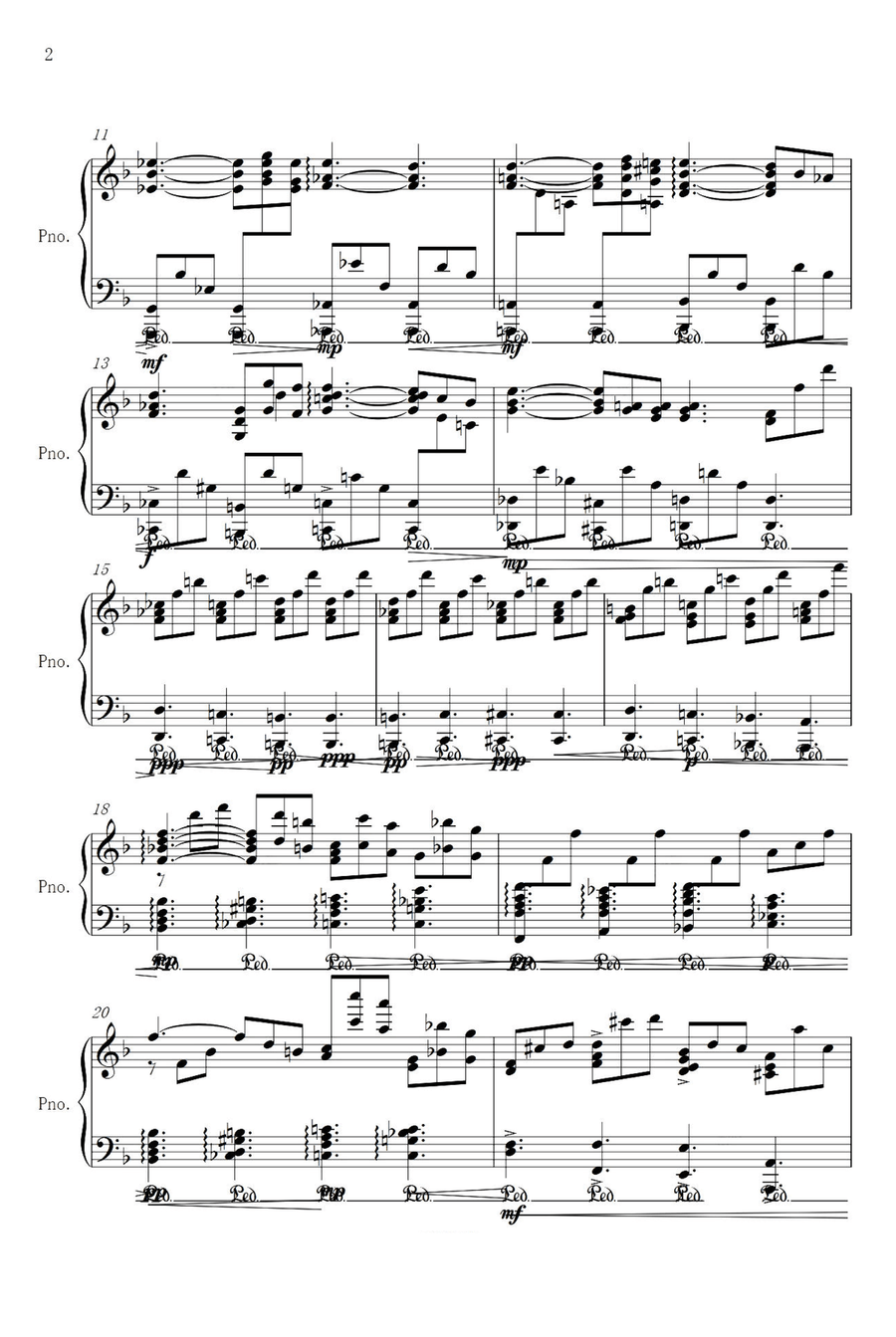 Lacrimosa dies illa - Wolfgang Amadeus Mozart Piano Solo scores gallery preview page 2