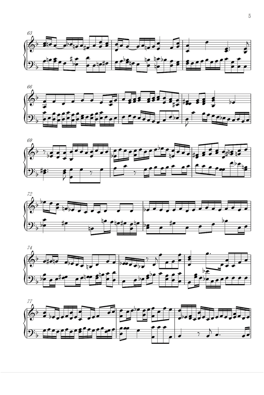 Requiem - Wolfgang Amadeus Mozart Piano Solo scores gallery preview page 5