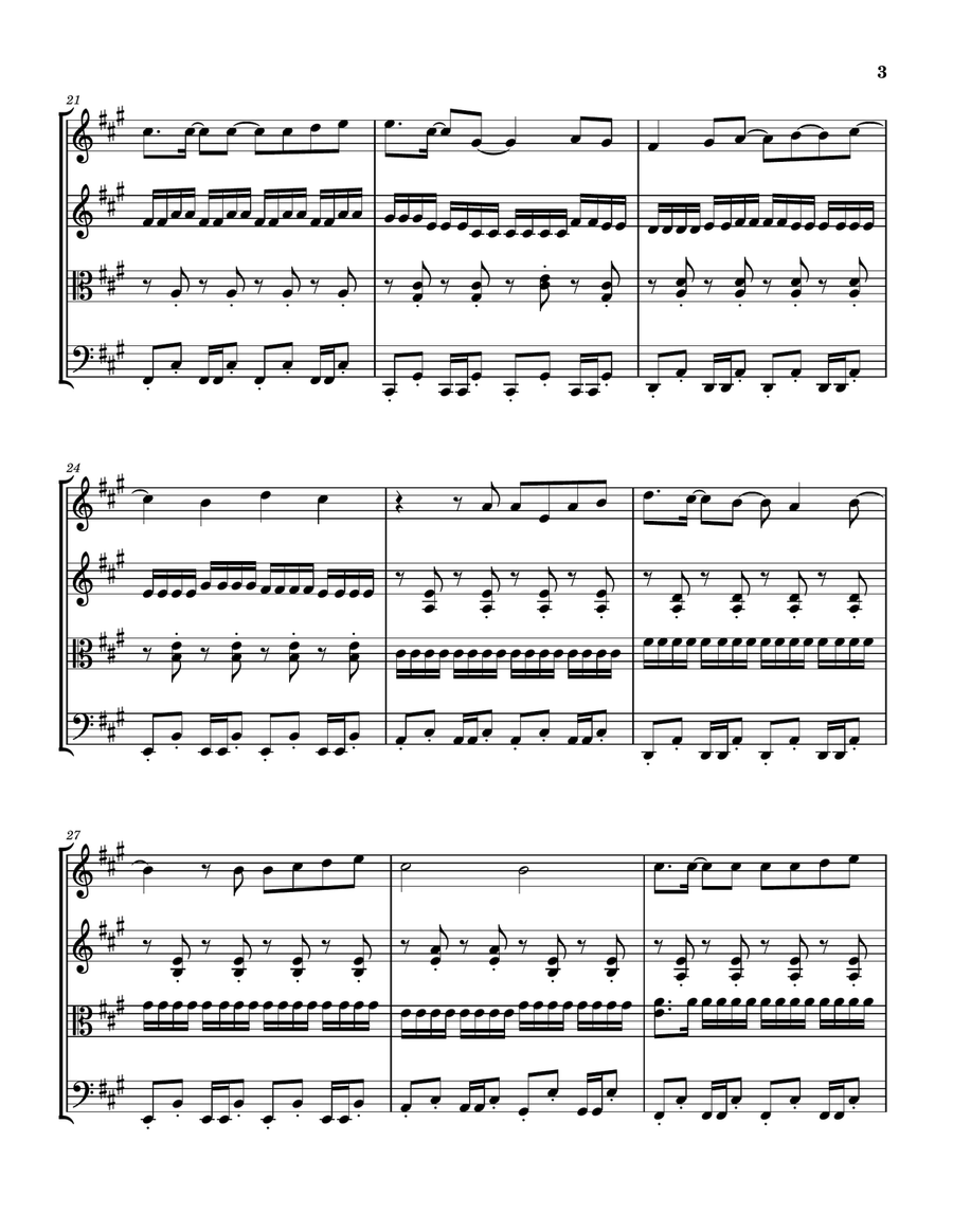 Shissou Shissou String Quartet scores gallery preview page 3