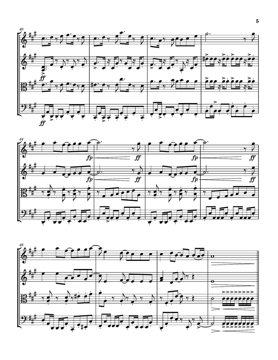 Shissou Shissou String Quartet scores gallery preview page 5