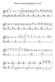 Theme from Symphony No. 40 - Wolfgang Amadeus Mozart