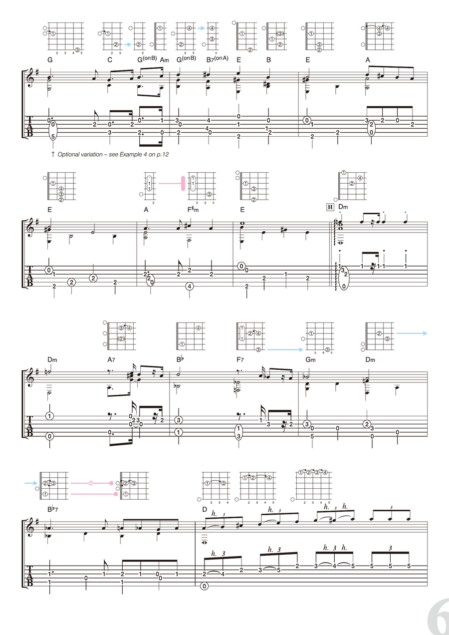 Wagner : Festive March (from “Tannhauser” ) [for solo acoustic guitar] Acoustic Guitar scores gallery preview page 6