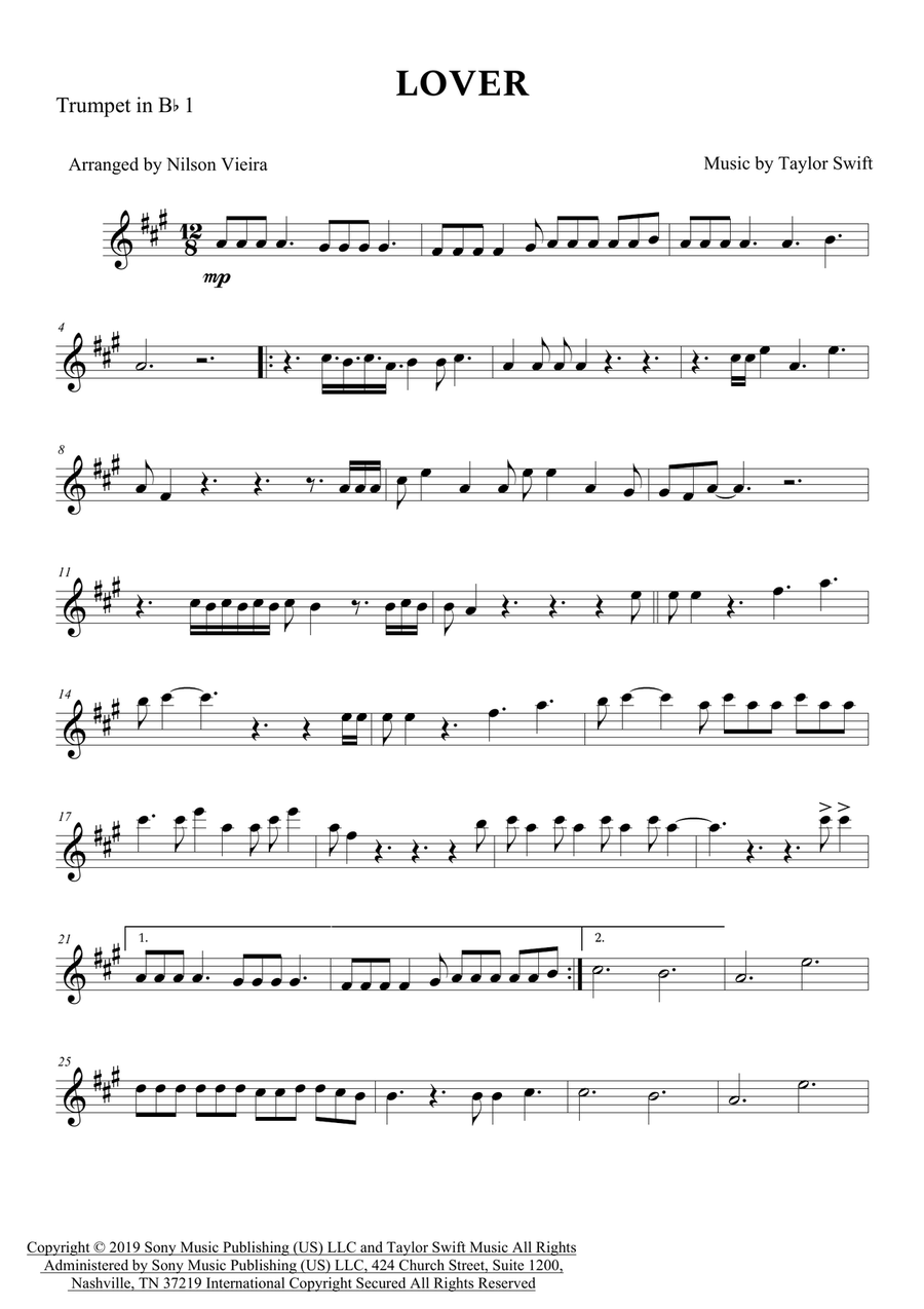 Lover Brass Quintet scores gallery preview page 6