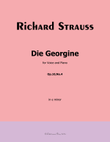 Die Georgine, by Richard Strauss, Op.10 No.4, in e minor
