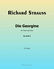 Die Georgine, by Richard Strauss, Op.10 No.4, in f minor