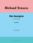 Die Georgine, by Richard Strauss, Op.10 No.4, in f sharp minor