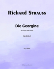 Die Georgine, by Richard Strauss, Op.10 No.4, in g minor