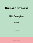 Die Georgine, by Richard Strauss, Op.10 No.4, in e flat minor