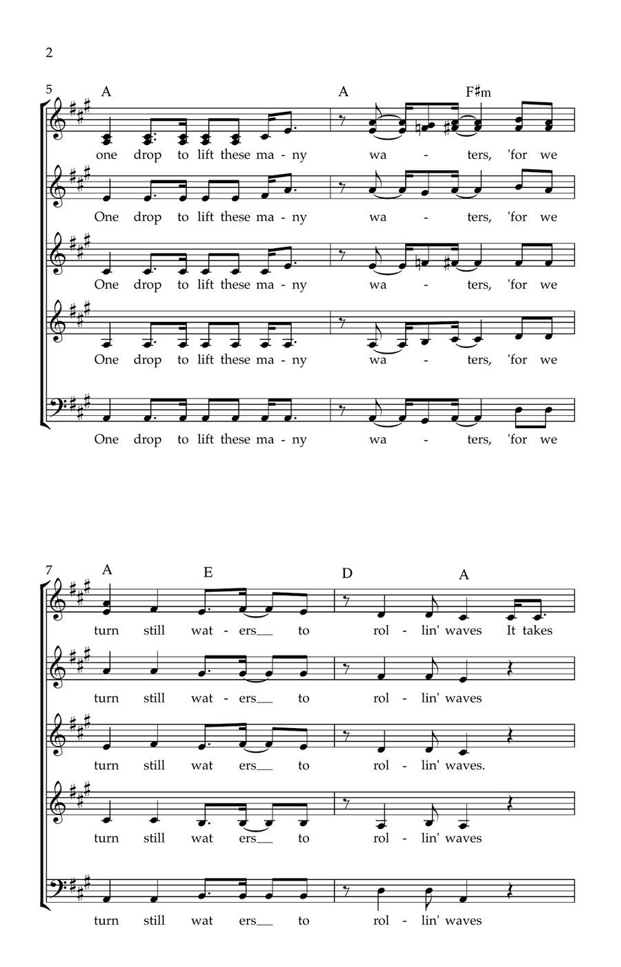 One Drop One Drop 3-Part scores gallery preview page 2