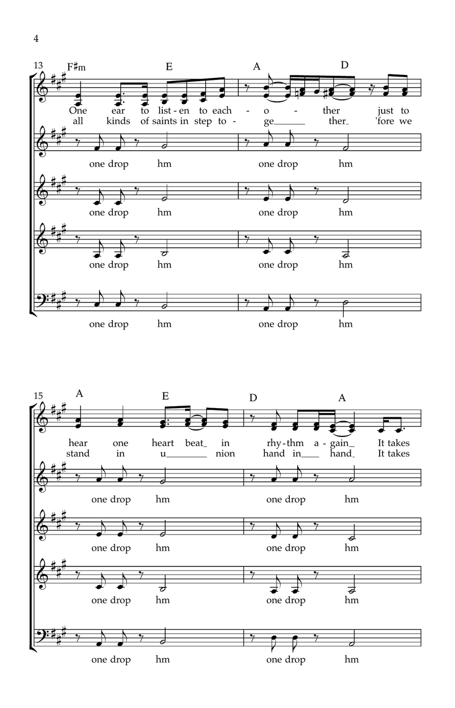 One Drop One Drop 3-Part scores gallery preview page 4