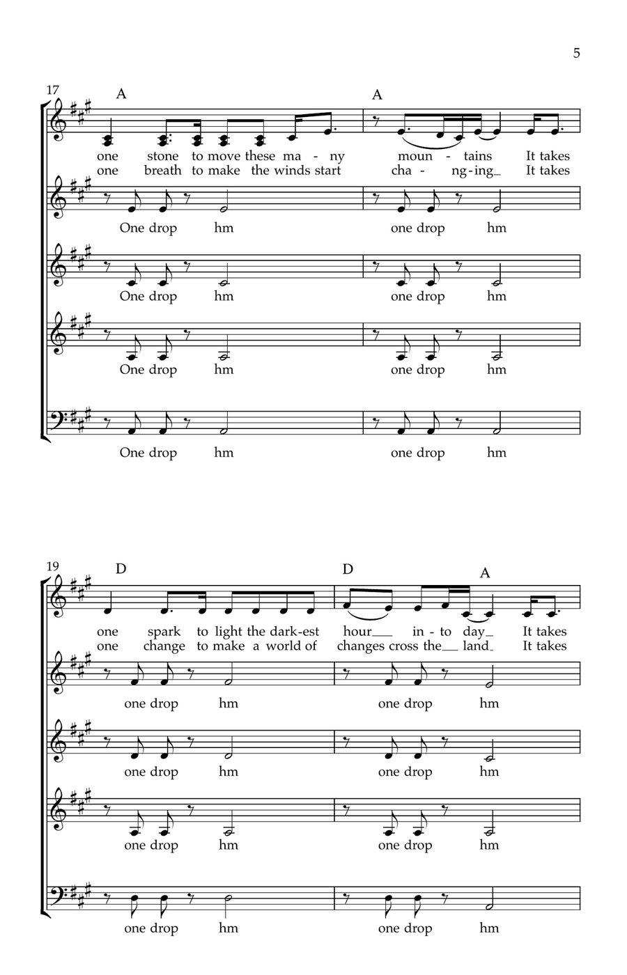 One Drop One Drop 3-Part scores gallery preview page 5