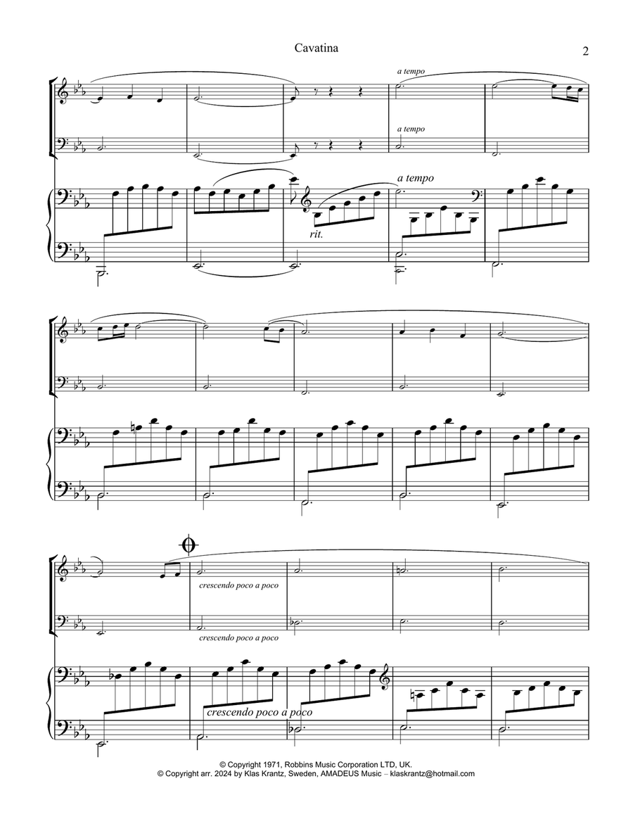 Cavatina Cavatina Piano Trio scores gallery preview page 2