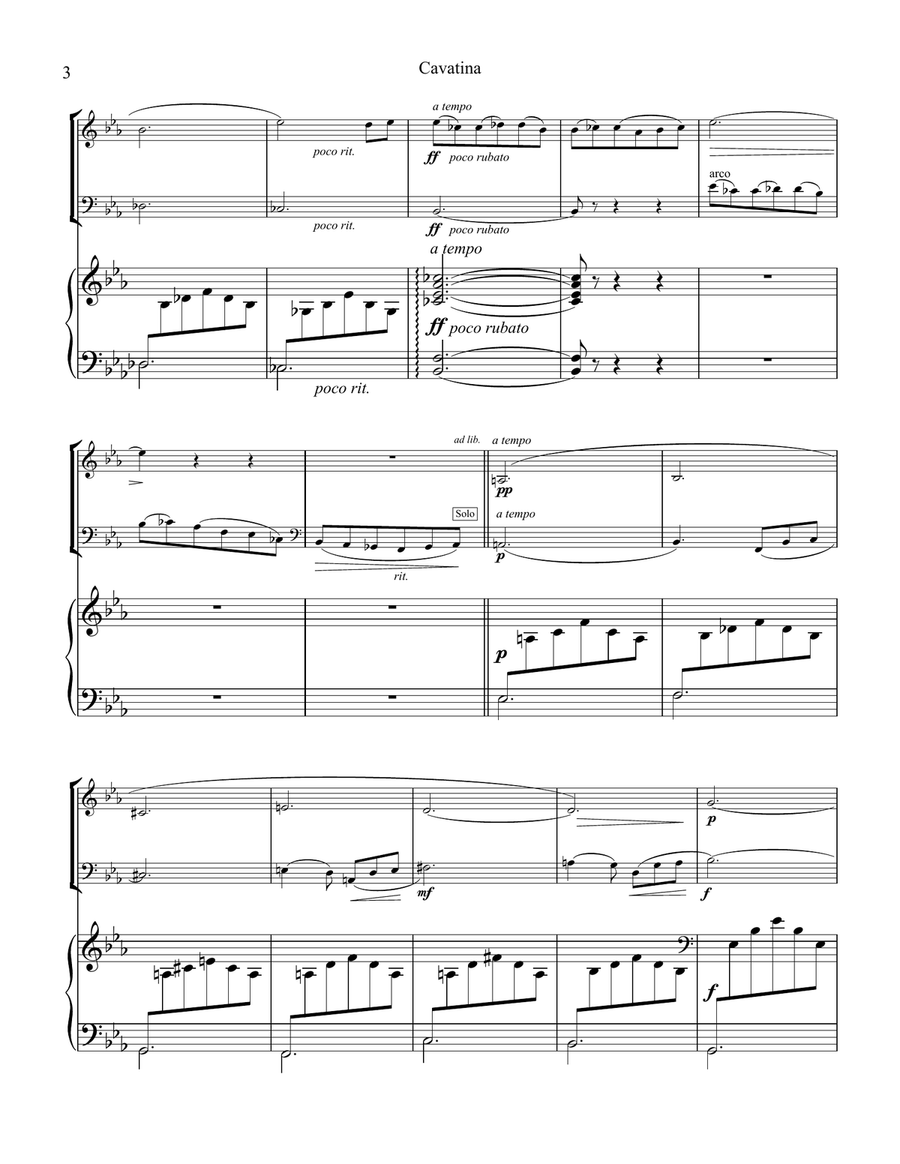 Cavatina Cavatina Piano Trio scores gallery preview page 3
