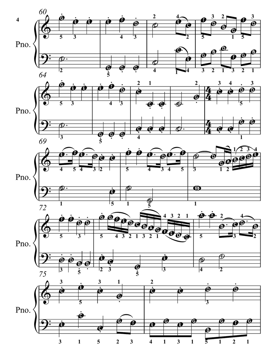 A Girlfriend or a Wife the Magic Flute Easy Elementary Piano Sheet Music Easy Piano scores gallery preview page 5
