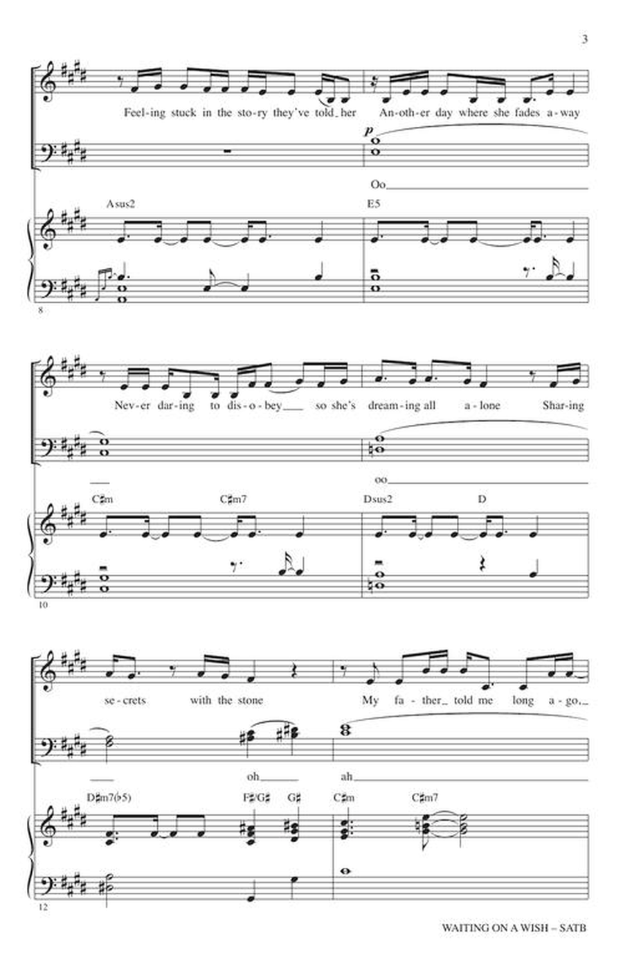 Waiting on a Wish Waiting on a Wish 4-Part scores gallery preview page 4