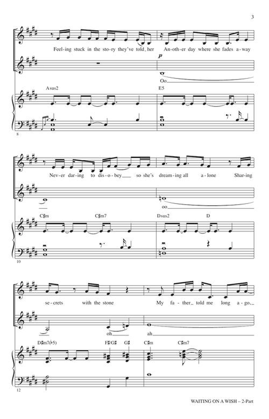 Waiting on a Wish Waiting on a Wish 2-Part scores gallery preview page 4
