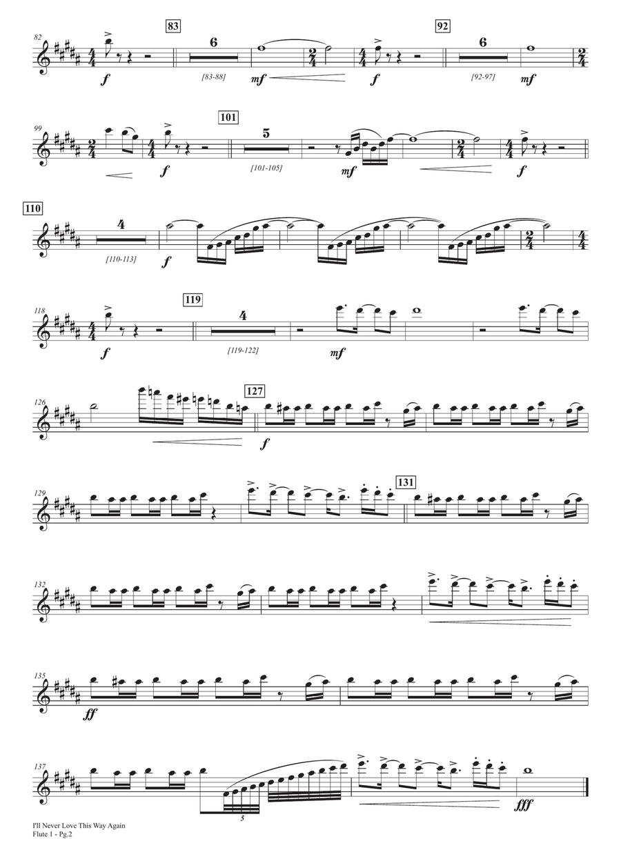 Medley: I'll Never Love This Way Again with Purple Rain Full Orchestra scores gallery preview page 2