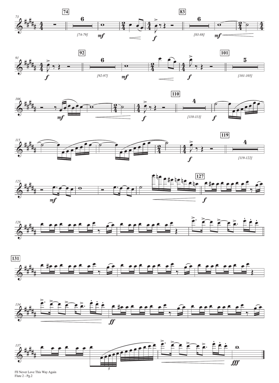 Medley: I'll Never Love This Way Again with Purple Rain Full Orchestra scores gallery preview page 4