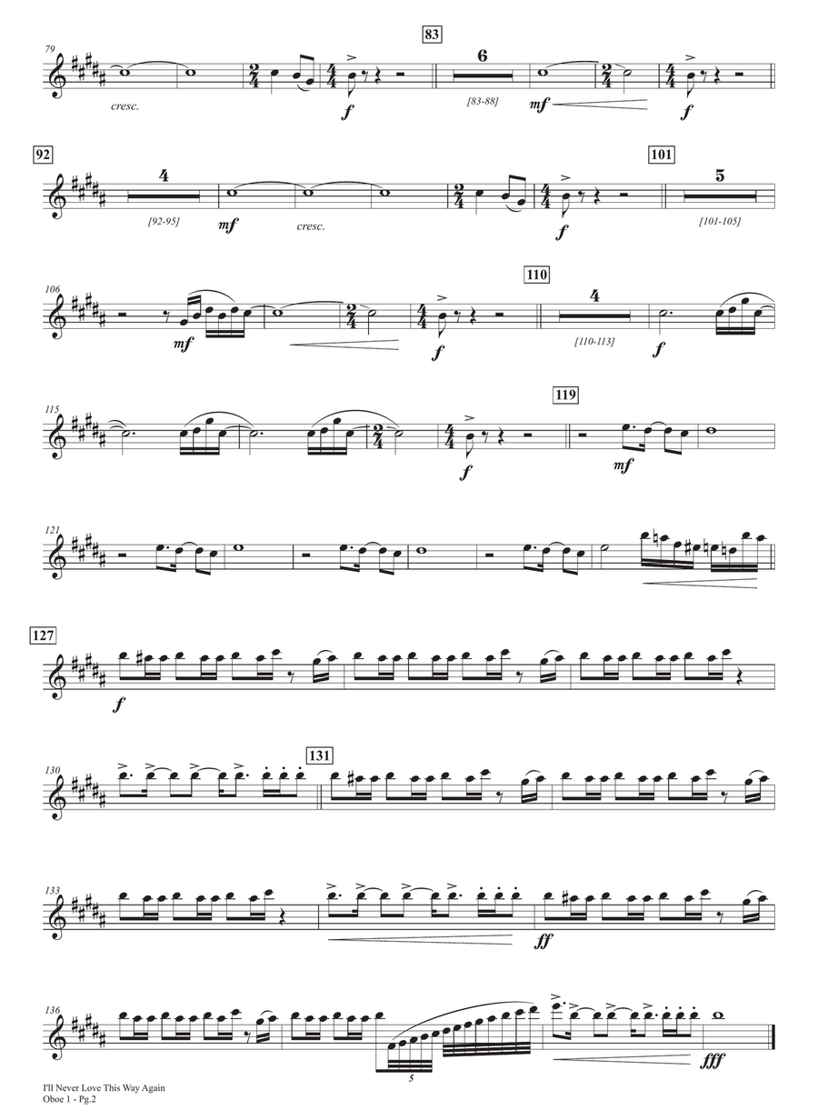 Medley: I'll Never Love This Way Again with Purple Rain Full Orchestra scores gallery preview page 6