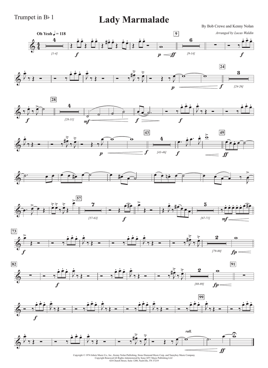 Lady Marmalade Lady Marmalade Full Orchestra scores gallery preview page 5
