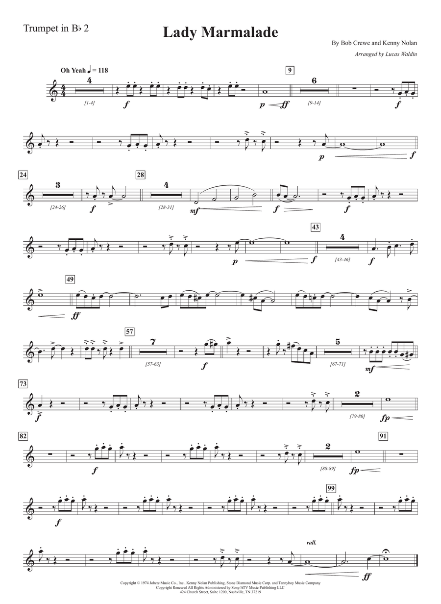 Lady Marmalade Lady Marmalade Full Orchestra scores gallery preview page 6