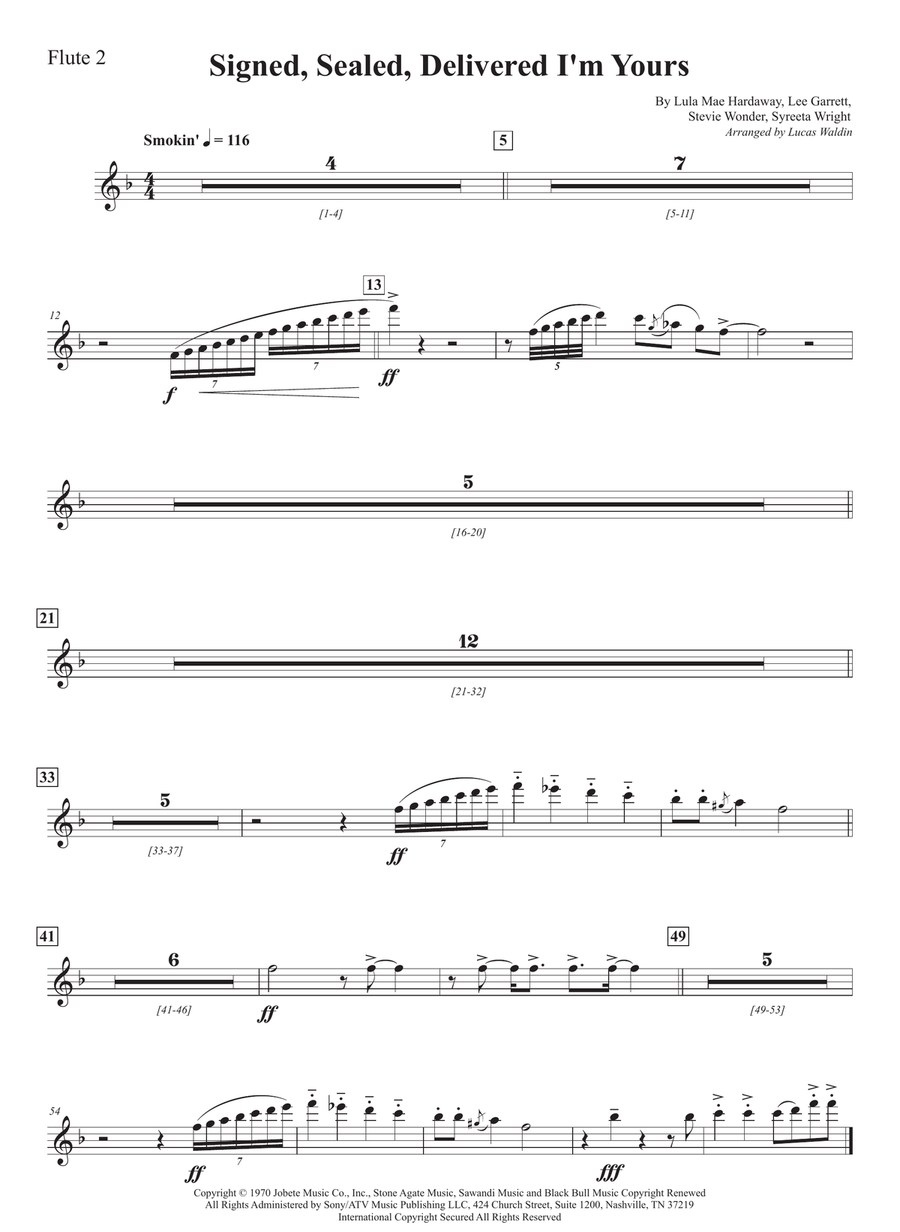 Signed, Sealed, Delivered I'm Yours Full Orchestra scores gallery preview page 2