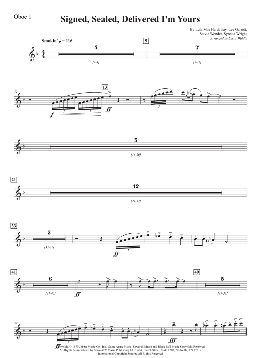 Signed, Sealed, Delivered I'm Yours Full Orchestra scores gallery preview page 3