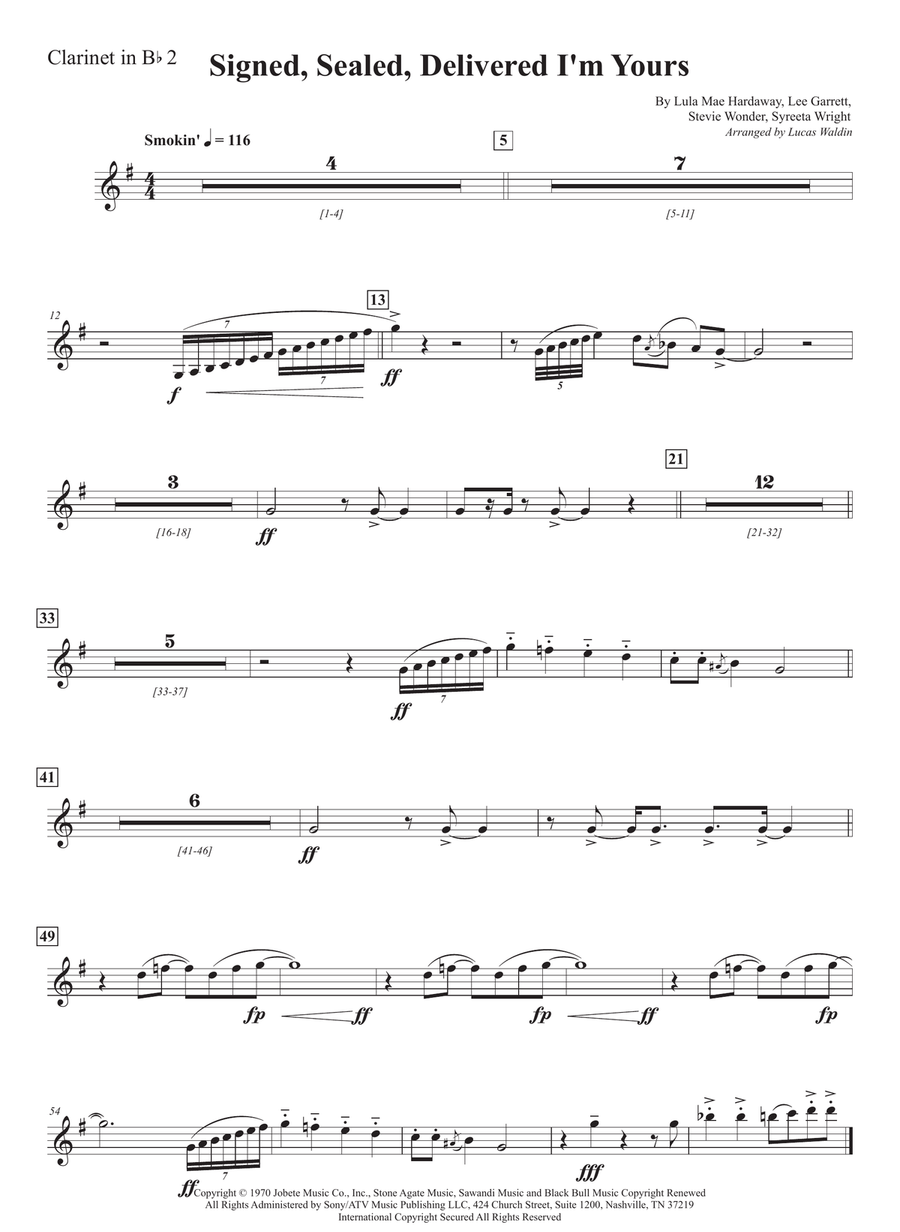 Signed, Sealed, Delivered I'm Yours Full Orchestra scores gallery preview page 6