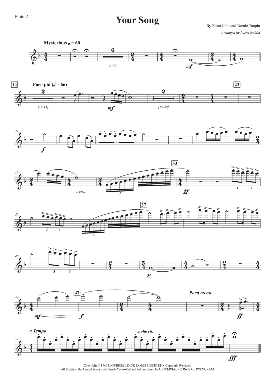 Your Song Your Song Full Orchestra scores gallery preview page 2